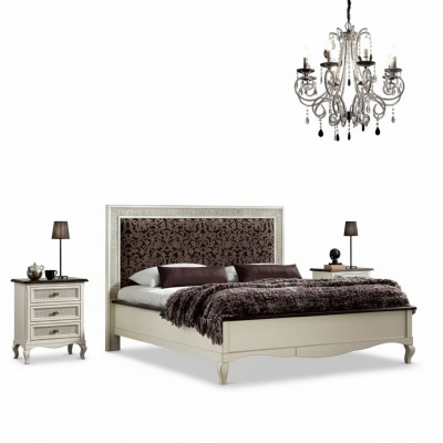 Ontwerp slaapkamer 3-delig. Bed 2x nachtkastje luxe beddenset meubels nieuw