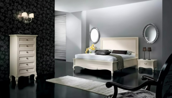 Bed 2x Nightstands 4-piece Bedroom Set Furniture Chest of Drawers Luxury New