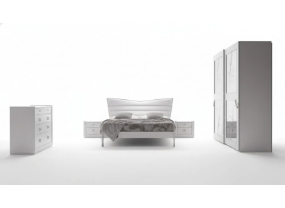 Luxe slaapkamer meubels bed 2x nachtkastjes set commode meubels 6-delig. Nieuw