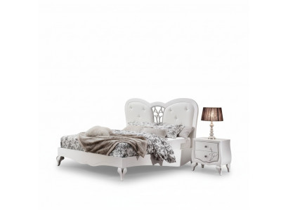 Bed 2x Nightstands 3 pcs. Bedroom Set Design Furniture Modern Luxury New