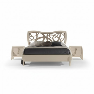 Bed 2x bedside tables 3-piece. Bedroom design luxury bedroom furniture