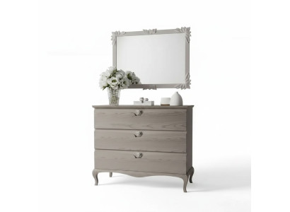 Ladenkast Spiegel Kast Luxe ladenkasten Plank Console Meubelset 2-delig.