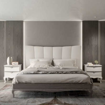 Compleet set bed 2x nachtkastjes 3-delige slaapkamersets Luxe bedden