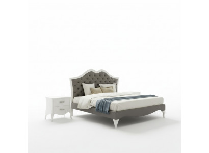 Bedroom set bed 2x bedside table Modern Italian furniture 3 pieces.