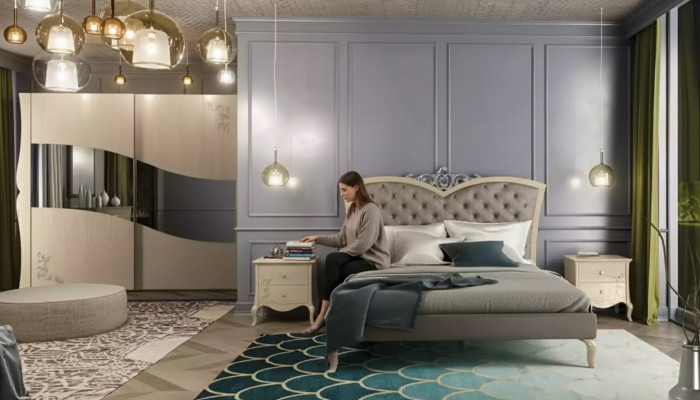 Slaapkamer Bed 2x Nachtkastjes Luxe Complete Sets Meubels Kamer 4-delig.