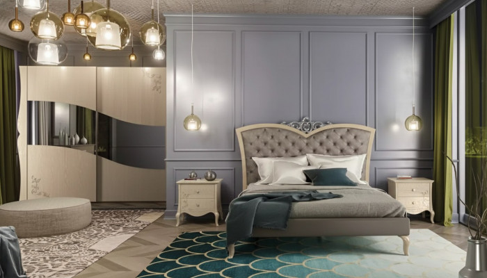 Slaapkamer Bed 2x Nachtkastjes Luxe Complete Sets Meubels Kamer 4-delig.