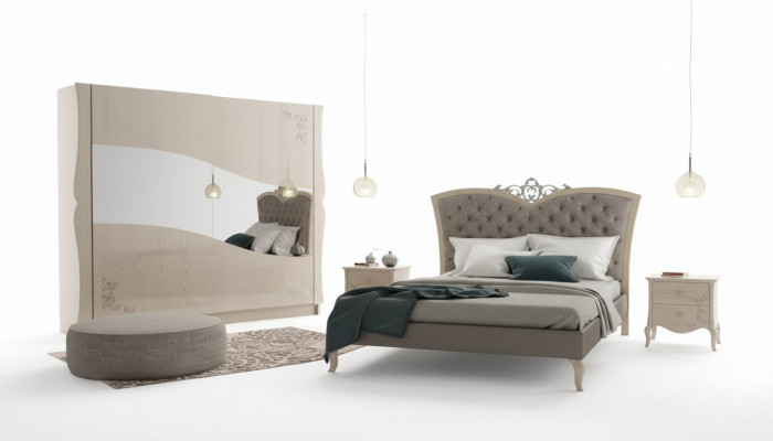 Slaapkamer Bed 2x Nachtkastjes Luxe Complete Sets Meubels Kamer 4-delig.