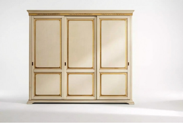Kledingkast Houten kast Slaapkamer Meubels Ontwerp Kasten Beige