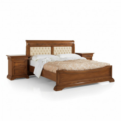 Slaapkamer Compleet Bed 2x Nachtkastjes Set Luxe Meubels 3-delig Bruin