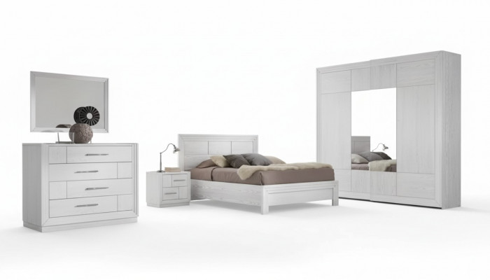 Luxe Compleet Slaapkamer Set Bed 2x Nachtkastjes Kledingkast