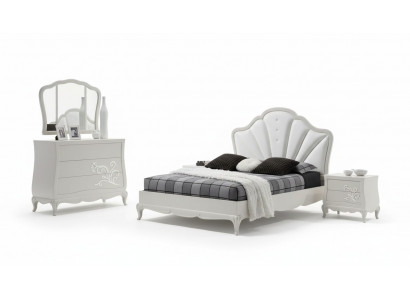 Luxe slaapkamer set 5-delig. Bed 2x nachtkastjes commode designmeubels