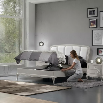 Bed 2x Nightstands 3 pcs. Bedroom Set Modern Luxury Bedroom