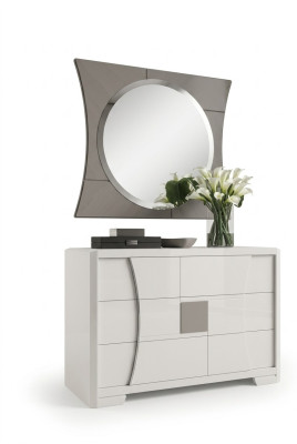 Commode met spiegel Luxe console commode Slaapkamer Nieuw 2-delige set