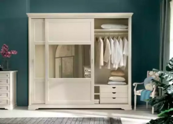 Kledingkast zweefdeurkast meubels kasten slaapkamer hout nieuw