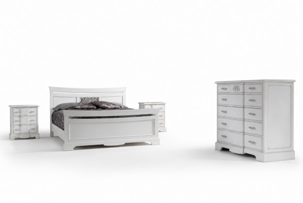Bed 2x Nightstands 4-piece Bedroom Set Modern Luxury Bedroom New  Bed 2x Nachtkastjes 4-delige Slaapkamerset Moderne Luxe Slaapkamer Nieuw