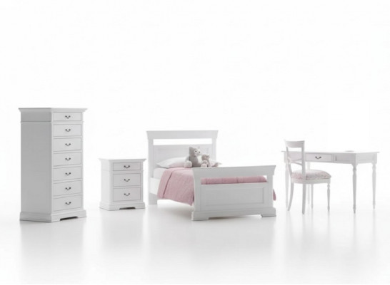 Set Bed Kledingkast Bureau 4-delig Compleet Jeugdkamer Nieuw