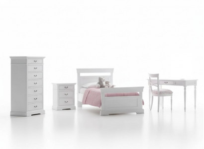 Set Bed Kledingkast Bureau 4-delig Compleet Jeugdkamer Nieuw