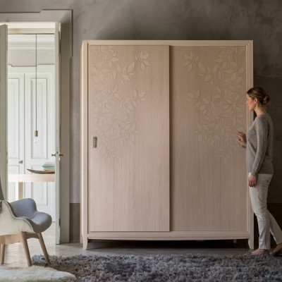 Kledingkast Kast Meubels Slaapkamer Kasten Hout Inrichting Beige