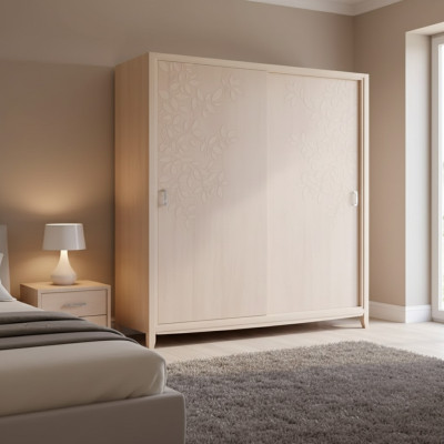 Kledingkast Kast Meubels Slaapkamer Kasten Hout Inrichting Beige