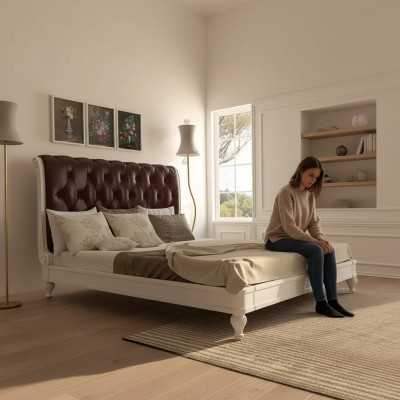 Ontwerp bed luxe bedden slaapkamer meubels inrichting tweepersoonsbed nieuw