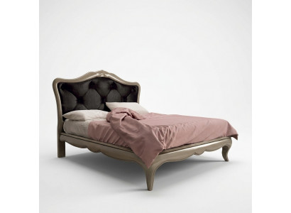 Bed Grijs Luxe houten bed Slaapkamer Design Italiaanse art deco Nieuw