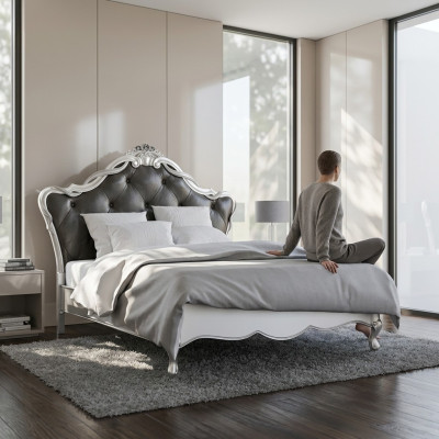 Bed Padded Design Luxury Double Beds Bedroom Italian Furniture