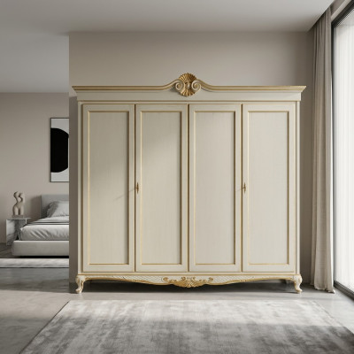 Klassieke meubels plank kast slaapkamer Italiaans ontwerp hout nieuw