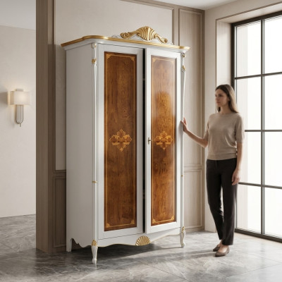 Kledingkast Wit Luxe Kast Slaapkamer Hout Meubels Kasten Nieuw