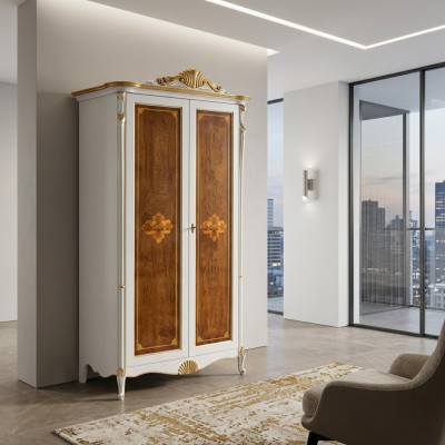 Kledingkast Wit Luxe Kast Slaapkamer Hout Meubels Kasten Nieuw