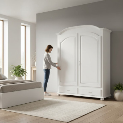 Kledingkast Luxe Kast Meubels Slaapkamer Hout Wit Inrichting