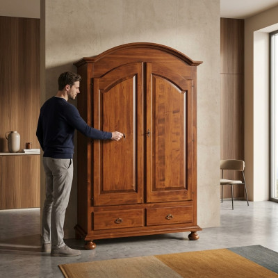 Kledingkasten Hout Italiaans meubilair Luxe kledingkast ontwerp