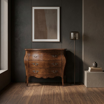 Ontwerper luxe Italiaanse houten meubels commode kast dressoir bruin.