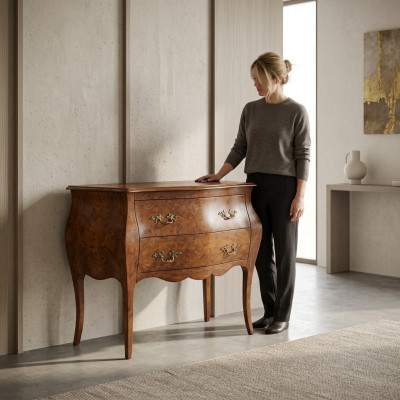 Italiaanse meubels Bruin Dressoir Designer meubels Hout Slaapkamer Nieuw