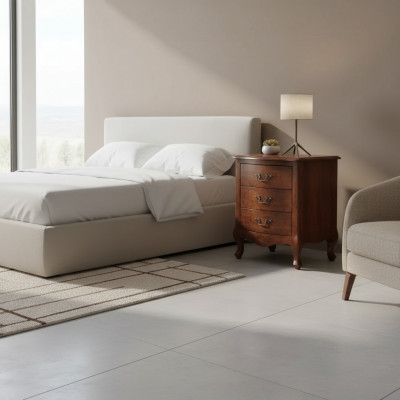 Nachtkastje Luxe Houten Nachtkastjes Tafel Consoles Klassieke Stijl Bruin