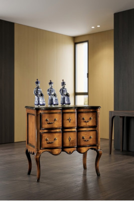 Ladenkast met 2 laden, dressoir houten kast, commodes bruin nieuw.