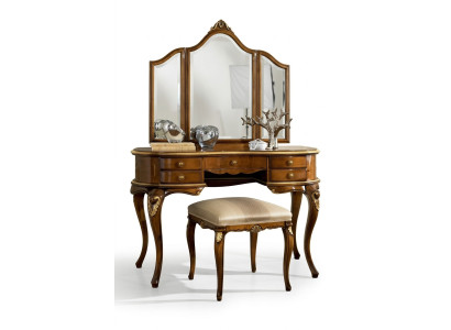 Make-up tafel spiegel luxe console ladekast slaapkamer hout design nieuw