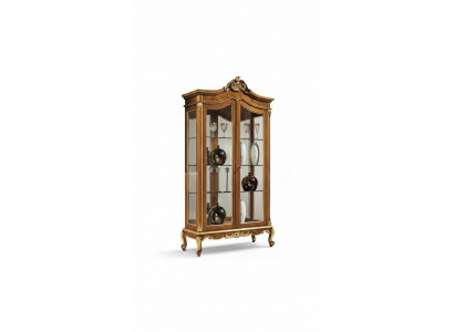 Glazen kast Vitrine Meubels Houten kast Vitrines Luxe kast Hout Nieuw