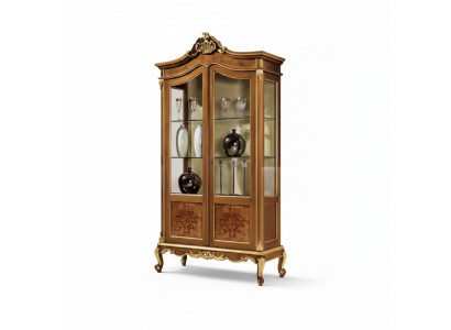 Houten vitrines glazen kast massief hout dressoir vitrine woonkamer meubels