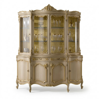 Woonkamer vitrine glazen kast kasten vitrines hout Italiaanse meubels  Woonkamer vitrine glazen kast kasten vitrines hout Italiaanse meubels