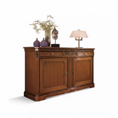 Sideboard Italiaanse meubels Massief Woonkamer Dressoir Kast Hout Nieuw