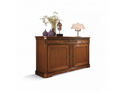 Sideboard Italiaanse meubels Massief Woonkamer Dressoir Kast Hout Nieuw