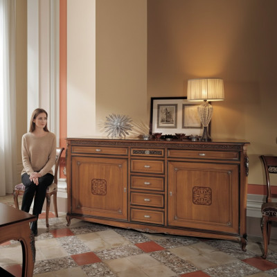Luxe kast meubelen houten kast Italiaanse sideboard commode kast