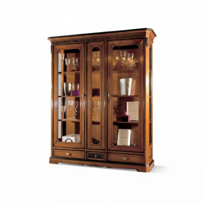 Italiaanse luxe woonkamer meubels vitrinekast klassieke stijl nieuw