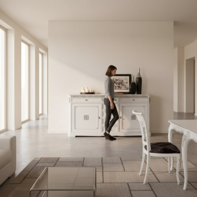 Dressoir massief hout Italiaanse kast meubels dressoir woonkamer