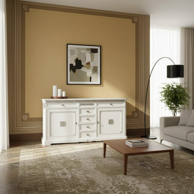 Dressoir massief hout Italiaanse kast meubels dressoir woonkamer
