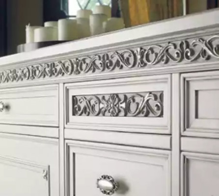 Dressoir Luxe Kasten Woonkamer Hout Wit Klassieke Meubels
