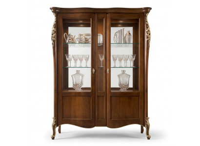 Italiaanse luxe houten meubels Klassieke stijl vitrine Woonkamer Nieuw