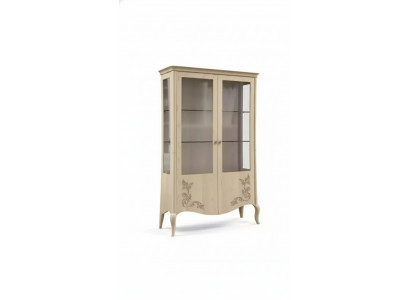 Vitrine Hout Luxe Klassiek Dressoir Ontwerp Meubels Italiaans Beige