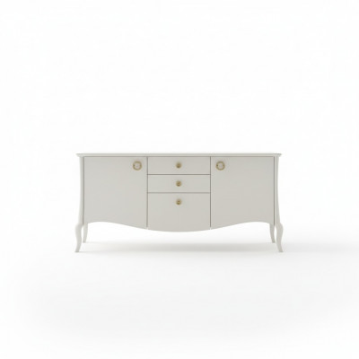 Italiaanse meubels dressoir ladenkast luxe inrichting woonkamer hout