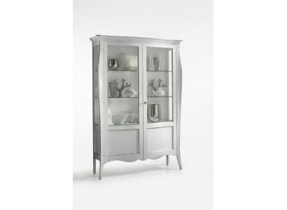 Vitrine Glazen Kast Wit Luxe Italiaanse Meubels Kasten Woonkamer